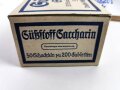 Pack "200 Tabletten Süßstoff Saccarin" ungeöffnet. Ein ( 1 ) Stück aus der originalem Umverpackung