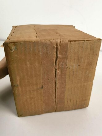 Kompletter Karton mit ungezählten Briefchen "1 1/4 Gramm Kristall Süßstoff Saccarin"