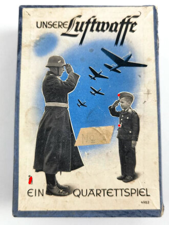 "Unsere Luftwaffe" Quartett Spiel . gebraucht, komplett