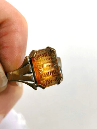 Fingerring "Wsetwall 1939-40" ungewöhnliche Ausführung, getragen, guter Zustand