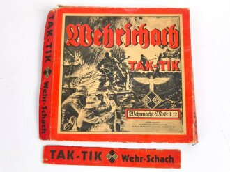 Wehrschach "TAK TIK" Wehrmacht Modell 12- Schachtel desolat, komplett ?
