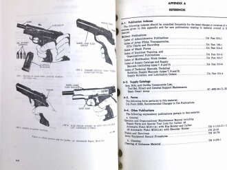 U.S.Technical Manual 9-1005-211-35 "Pistol, Caliber .45, Automatic: M1911A1" used, U.S. 1968 dated