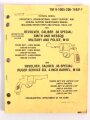 U.S. Technical Manual 9-1005-14&P-1 "Pistol, Semiautomatic, 9mm, M9" used, U.S. 1985 dated