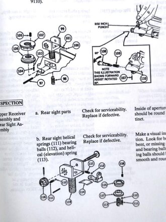 U.S. Technical Manual 9-1005-319-23&P "Rifle, 5.56-MM, M16A2 W/E" used, U.S. 1987 dated