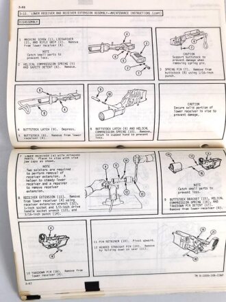 U.S. Technical Manual 9-1005-309-23&P "Submachine Gun, 5.56-MM: Port, Firing, M231" used, U.S. 1983 dated