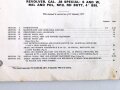 U.S. Technical Manual 9-1005-206-14P/1 "Revolver, Caliber .38 Special" 39 pages, used, U.S. 1971 dated