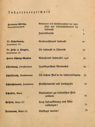 "Jahrbuch der deutschen Luftwaffe 1939" 186 Seiten, über DIN A5, gebraucht