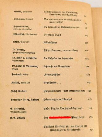 "Jahrbuch der deutschen Luftwaffe 1939" 186 Seiten, über DIN A5, gebraucht