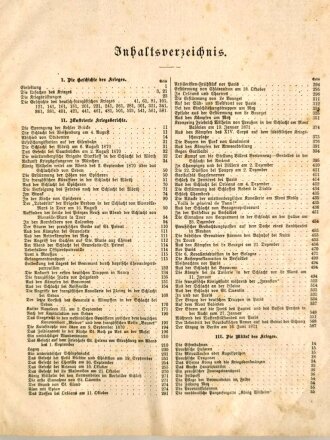 "Geschichte des Kriges 1870-1871" 596 Seiten, über DIN A4, erste Seite fehlt, stärker gebraucht