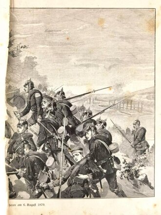 "Geschichte des Kriges 1870-1871" 596 Seiten, über DIN A4, erste Seite fehlt, stärker gebraucht