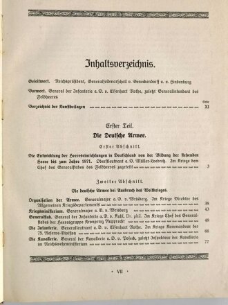 "Ehrendenkmal der Deutschen Armee und Marine", Folio-Prachtband in den Maßen 26x33cm mit 511 Seiten