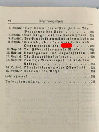 Adolf Hitler " Mein Kampf" Volksausgabe Ganzleinen 1936, gebraucht mit Widmung von 1936