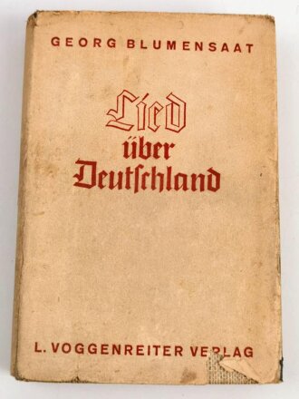 "Lied über Deutschland" datiert 1936, 180 Seiten, stärker gebraucht