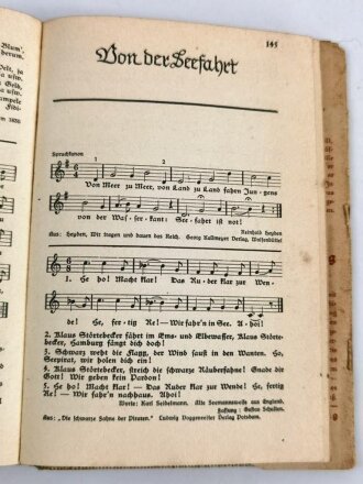 "Lied über Deutschland" datiert 1936, 180 Seiten, stärker gebraucht