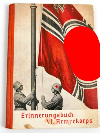 "Erinnerungsbuch VI: Armeekorps" eines Angehörigen Panzer Abwehr Abteilung 16, datiert 1938, 64 Seiten, über DIN A5, gebraucht