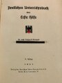 "Amtliches Unterrichtsbuch über Erste Hilfe", datiert 1941, 263 Seiten, gebraucht