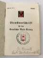 "Dienstvorschrift für das Deutsche Rote Kreuz", datiert 1938 ca. 200 Seiten, gebraucht, kleinformat