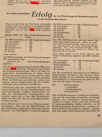 "DRK-Arbeitsbrief" Nummer 5, September 1943, DIN A4