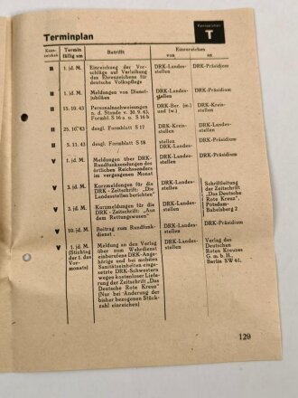 Das Deutsche Roten Kreuz Verordnungsblatt, Folge 8. August 1943
