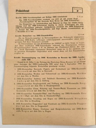 Das Deutsche Roten Kreuz Verordnungsblatt, Folge 9/10. September/Oktober 1944