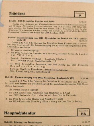 Das Deutsche Roten Kreuz Verordnungsblatt, Folge 11. November 1944