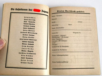 "Mein Dienst - Merkbuch der Hitler Jugend 1938-1939" 62 Seiten, DIN A5, ungebraucht