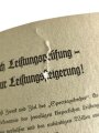 Sport-Tagebuch der deutschen Jugend, ohne Eintragungen, Rückseite defekt