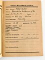 "Mein Dienst - Merkbuch der Hitler Jugend 1938-1939" 62 Seiten, DIN A5, gebraucht