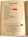 "Mein Dienst - Merkbuch der Hitler Jugend 1938-1939" 62 Seiten, DIN A5, gebraucht