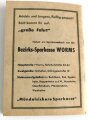 "Mein Dienst - Merkbuch der Hitler Jugend 1938-1939" 62 Seiten, DIN A5, gebraucht