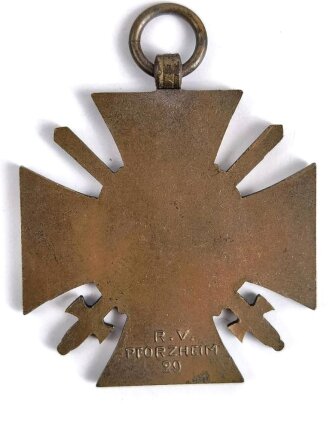Ehrenkreuz für Frontkämpfer mit Hersteller R.V. Pforzheim 29