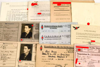 Umfangreiches Papierkonvolut eines Hitler-Jugend...