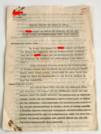 Umfangreiches Papierkonvolut eines Hitler-Jugend Angehörigen aus Bad Schwalbach.