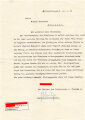 Schriftverkehr bezüglich Steichung eines Hitler.Jugend Angehörigen wegen Interesselosigkeit, mit Umschlägen. Bann und Jungbann 253 Limburg an der Lahn