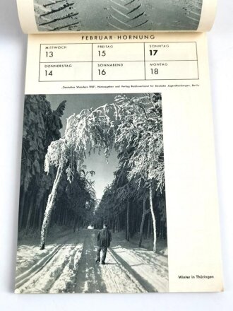 Reichsverband für Deutsche Jugendherbergen, Wandkalender "Deutsches Wandern 1935"