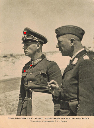 Ansichtskarte "Generalfeldmarschall Rommel, Befehlshaber Der Panzerarmee Afrika"