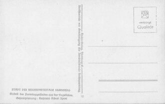 Ansichtskarte "Stadt der Reichsparteitage Nürnberg - Modell des Parteitaggeländes aus der Vogelschau"