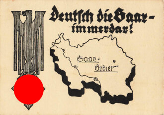 Ansichtskarte "Deutsch die Saar - immerdar!"