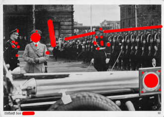 Ansichtskarte Reichsparteitag Nürnberg "Ankunft des Führer"
