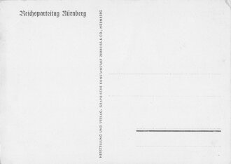 Ansichtskarte Reichsparteitag Nürnberg "Ankunft des Führer"