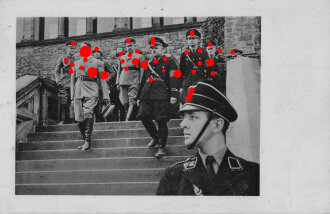 Ansichtskarte "Der Führer mit Allgemeiner SS"
