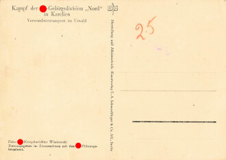 Ansichtskarte "Kampf der SS-Gebirgsdivsion Nord in...