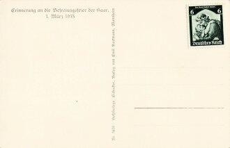 Ansichtskarte "Saarbrücken - Adolf Hitler in der Kaiserstraße"