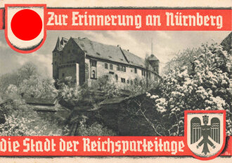 Ansichtskarte "Zur Erinnerung an Nürnberg - Die Stadt der Reichsparteitage"