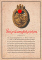 Ansichtskarte "Panzerkampfabzeichen in Bronze"