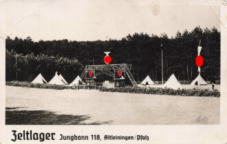 Ansichtskarte "Zeltlager Jungbann 118, Altleiningen/Pfalz"