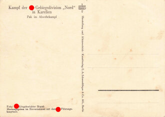 Ansichtskarte "Kampf der SS-Gebirgsdivsion Nord in...