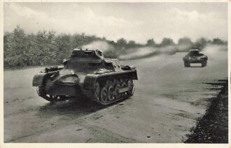 Ansichtskarte "Unser Reichsheer - Zwei Mann-Tank im Gefecht"