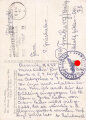 Ansichtskarte "W.Willrich - Erster Wachoffizier auf Kapitän Schulzes U-Boot" gelaufen 1944