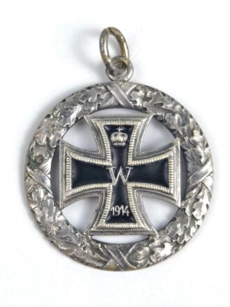 1.Weltkrieg, patriotischer Anhänger " Eisernes Kreuz 1914" Höhe 29mm